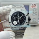 OMF Swiss Clone Audemars Piguet Royal Oak Offshore 3126 Chronograph Black Dial Steel Watch 